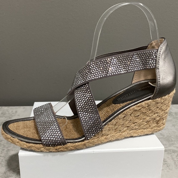 Adrienne Vittadini Women's Barri Strappy
Espadrille Wedge Sandals Size 7 - Picture 2 of 13